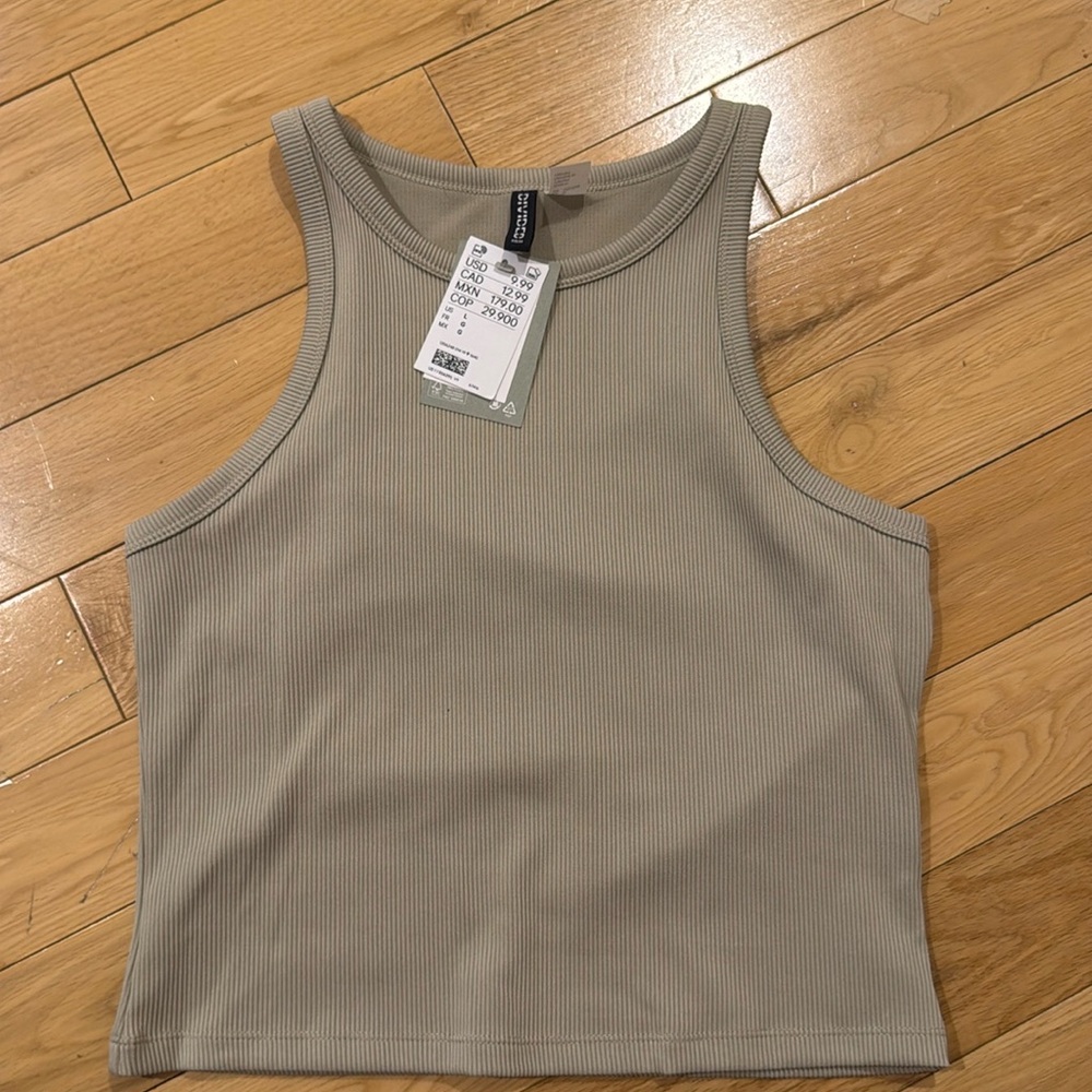 NWT H&M Olive Green Tank Large